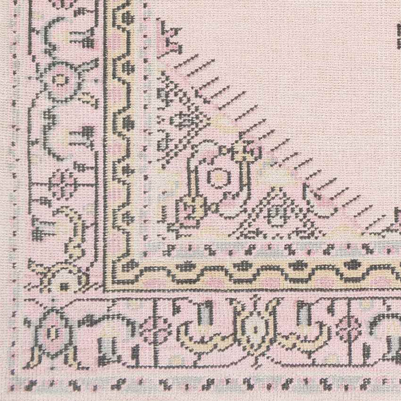 Lieving Traditional Pale Pink Area Rug