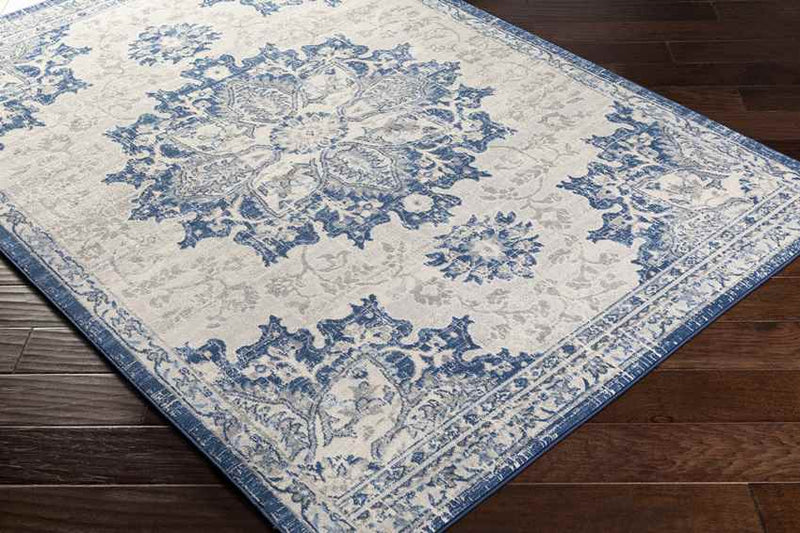 Clichy Traditional Navy Area Rug