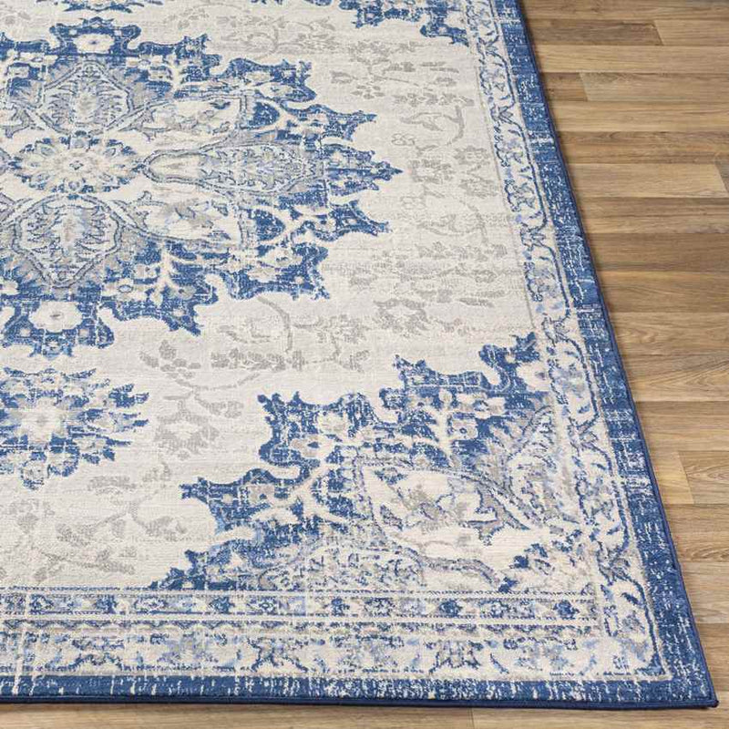 Clichy Traditional Navy Area Rug