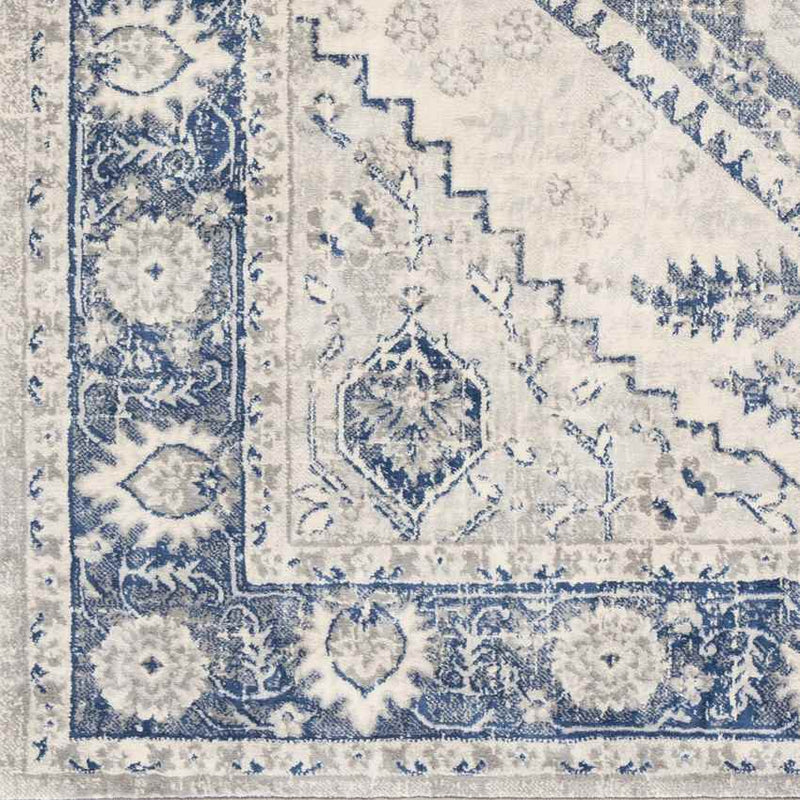 Lubbinge Traditional Navy Area Rug