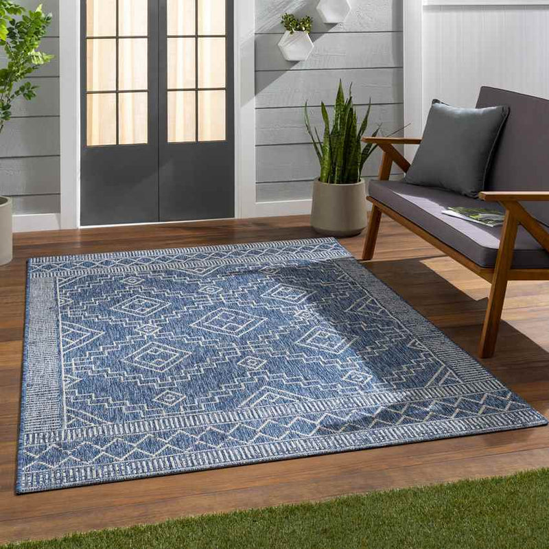 Midlaren Global Denim Area Rug