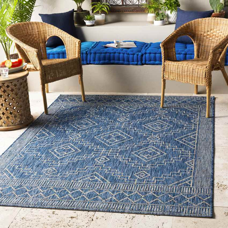 Midlaren Global Denim Area Rug