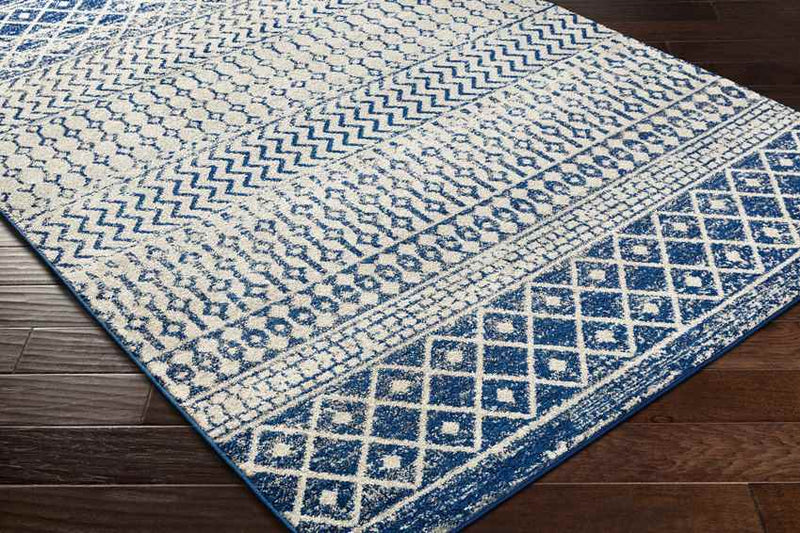 Louise Global Dark Blue Area Rug