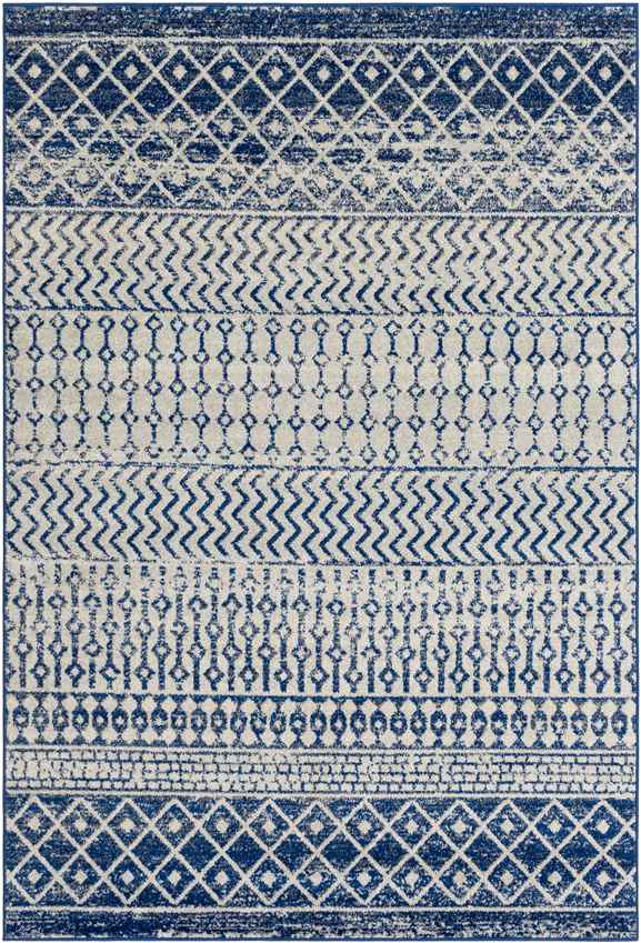 Louise Global Dark Blue Area Rug