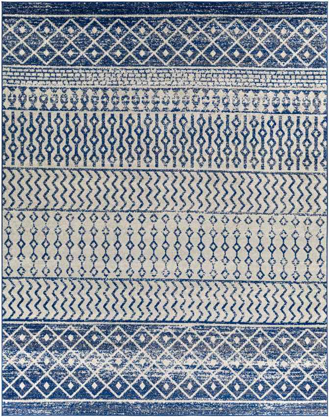 Louise Global Dark Blue Area Rug