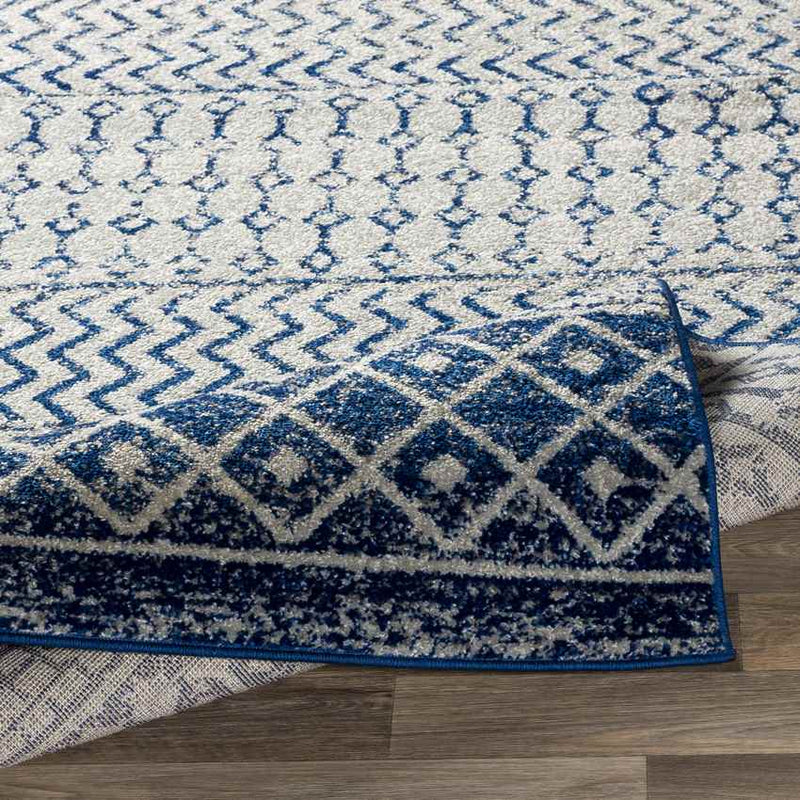 Louise Global Dark Blue Area Rug