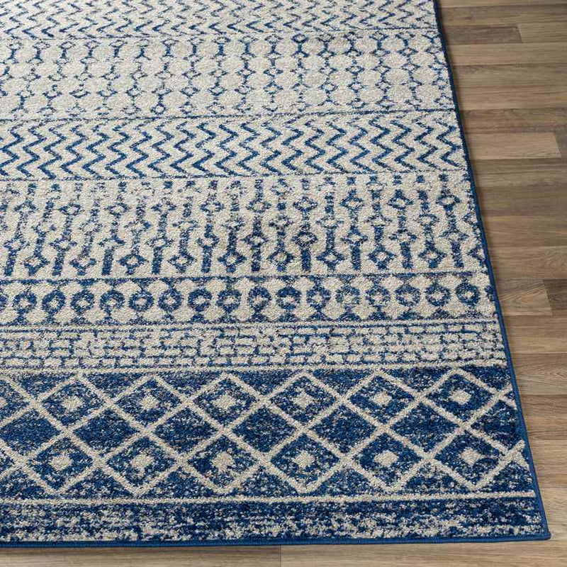 Louise Global Dark Blue Area Rug