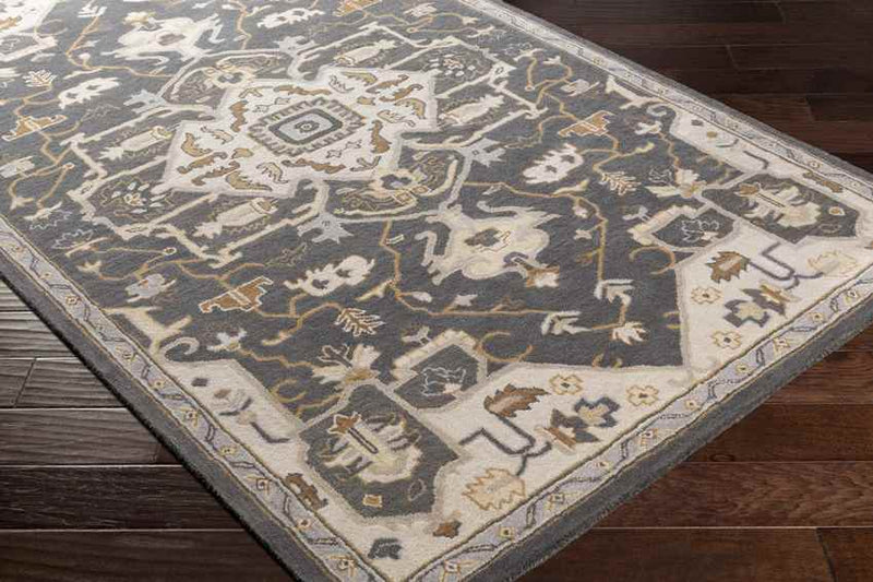 Roblin Traditional Charcoal Area Rug