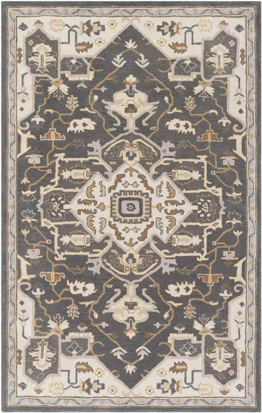 Roblin Traditional Charcoal Area Rug