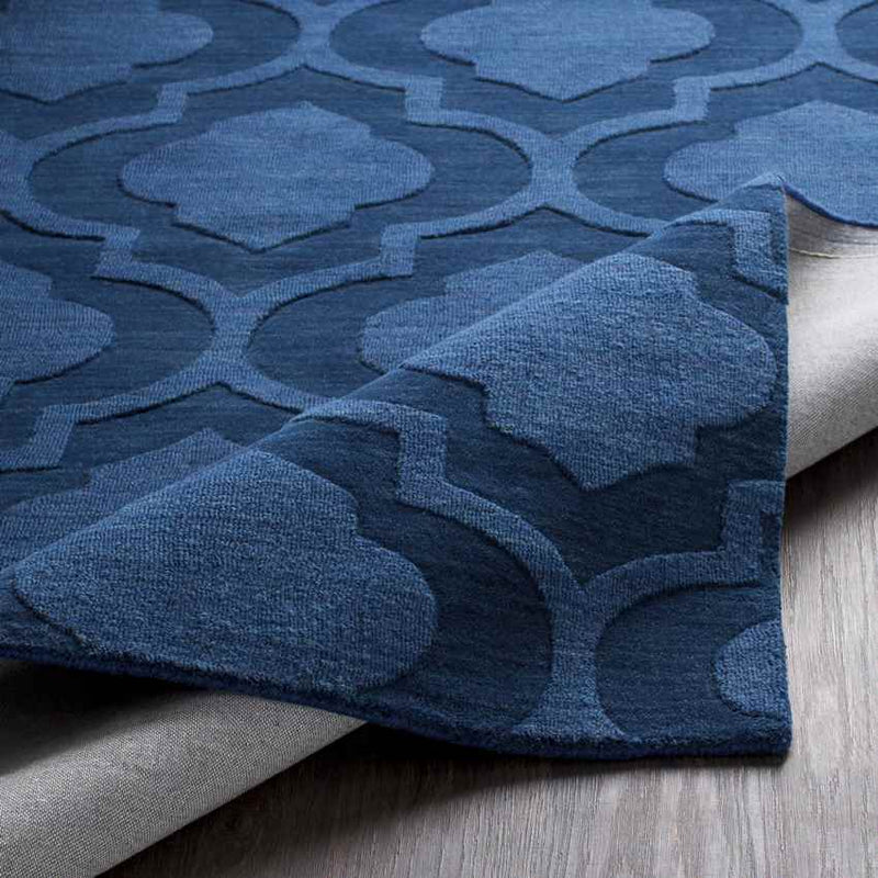 Bergerac Modern Dark Blue Area Rug