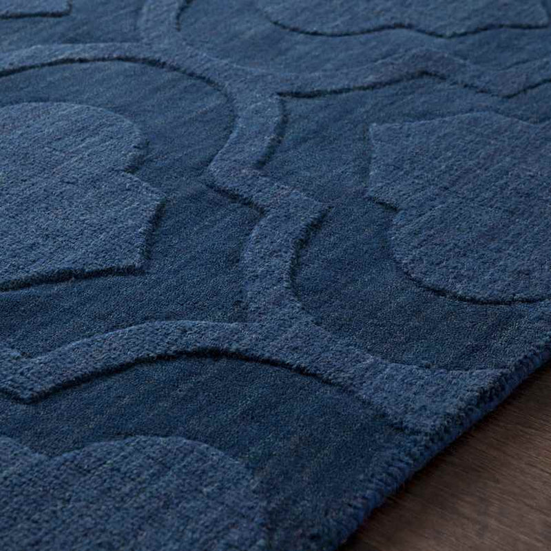 Bergerac Modern Dark Blue Area Rug