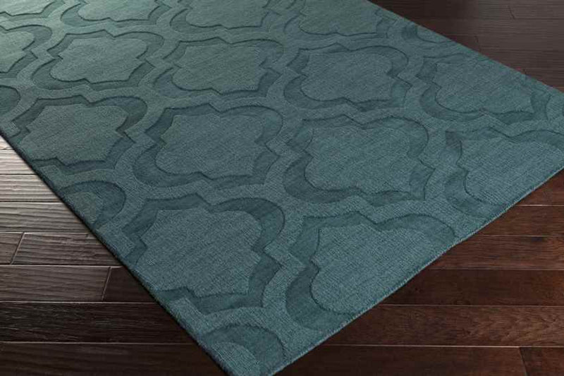 Bergerac Modern Teal Area Rug