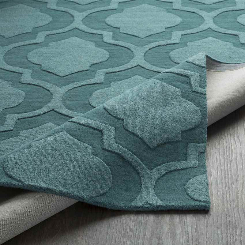 Bergerac Modern Teal Area Rug