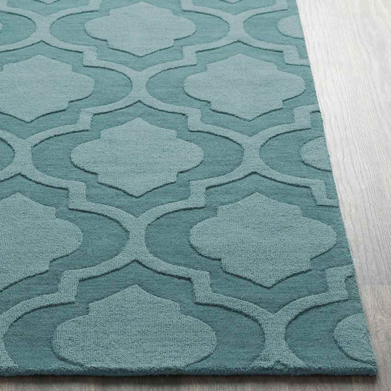 Bergerac Modern Teal Area Rug