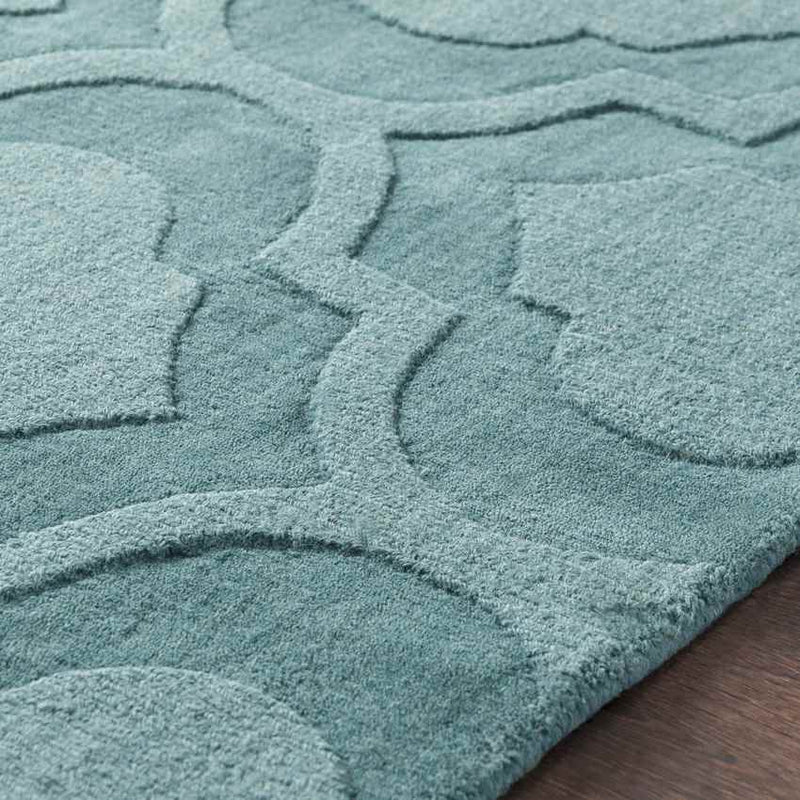 Bergerac Modern Teal Area Rug