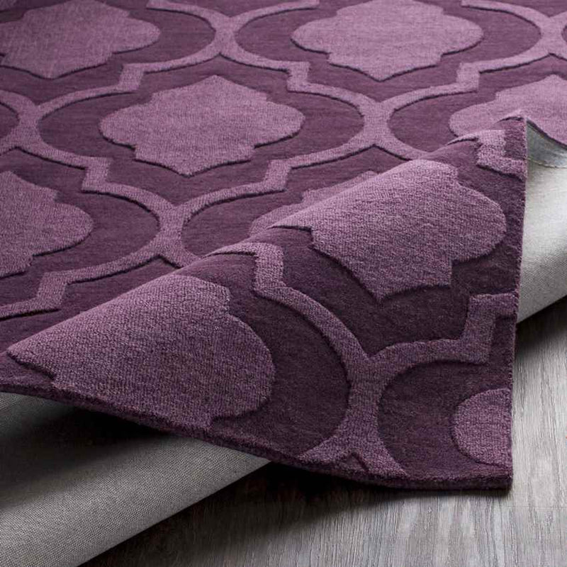 Bergerac Modern Eggplant Area Rug