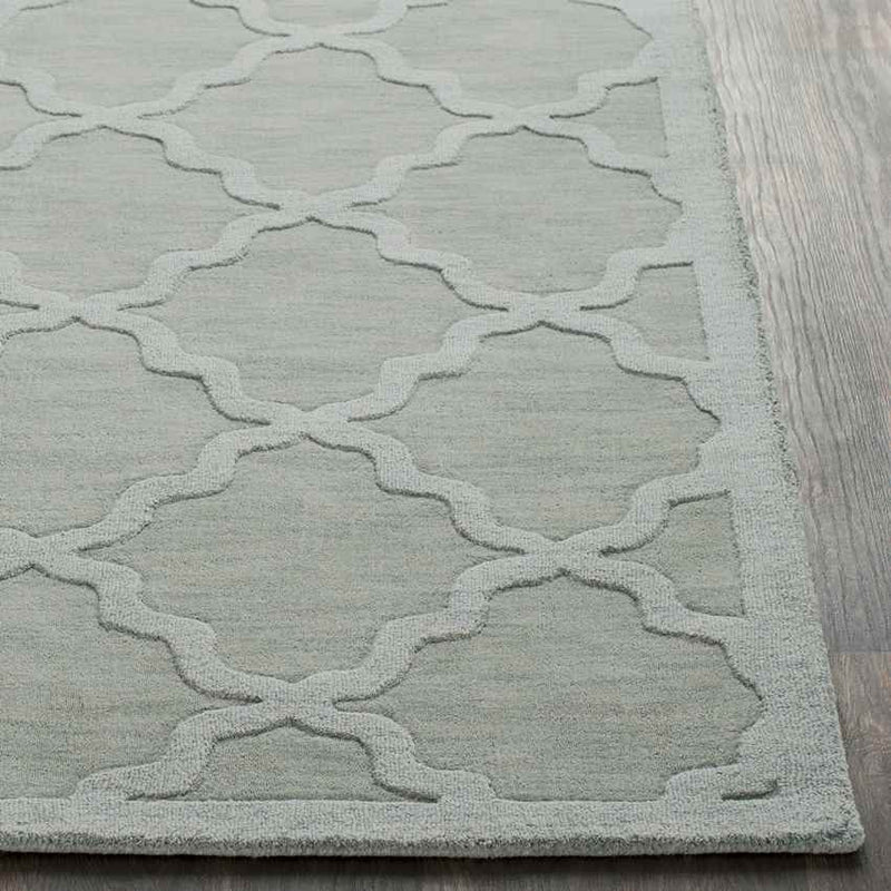 Ermont Modern Ice Blue Area Rug