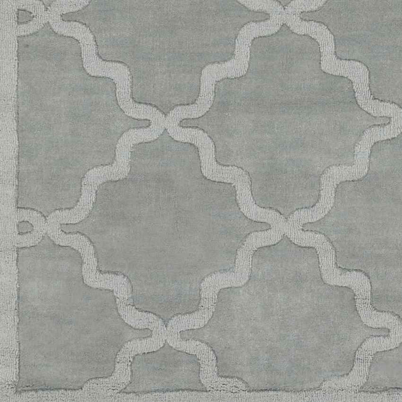 Ermont Modern Ice Blue Area Rug