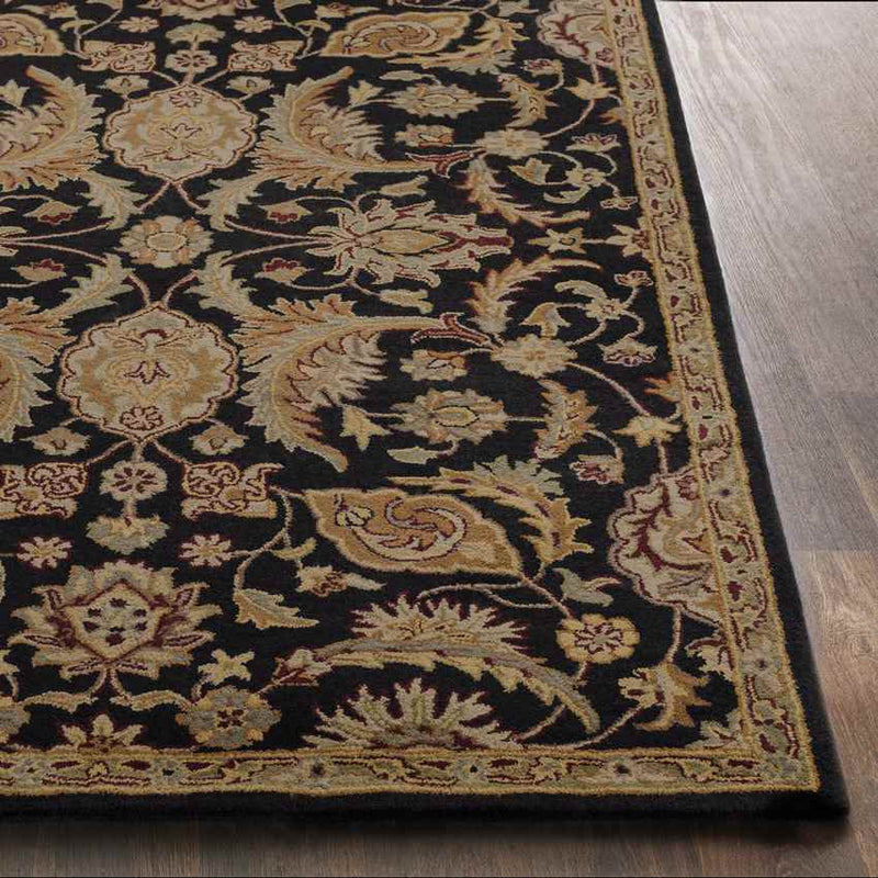 Nolde Traditional Black Area Rug