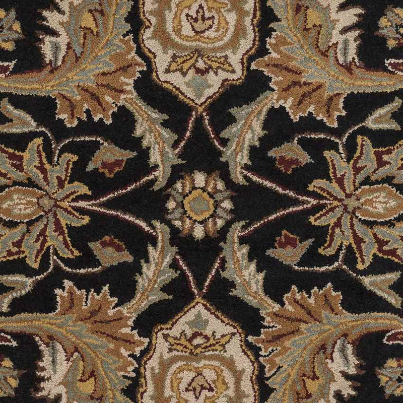 Nolde Traditional Black Area Rug