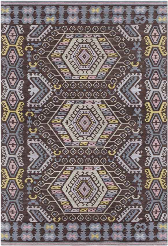 Alcester Global Dark Brown Area Rug