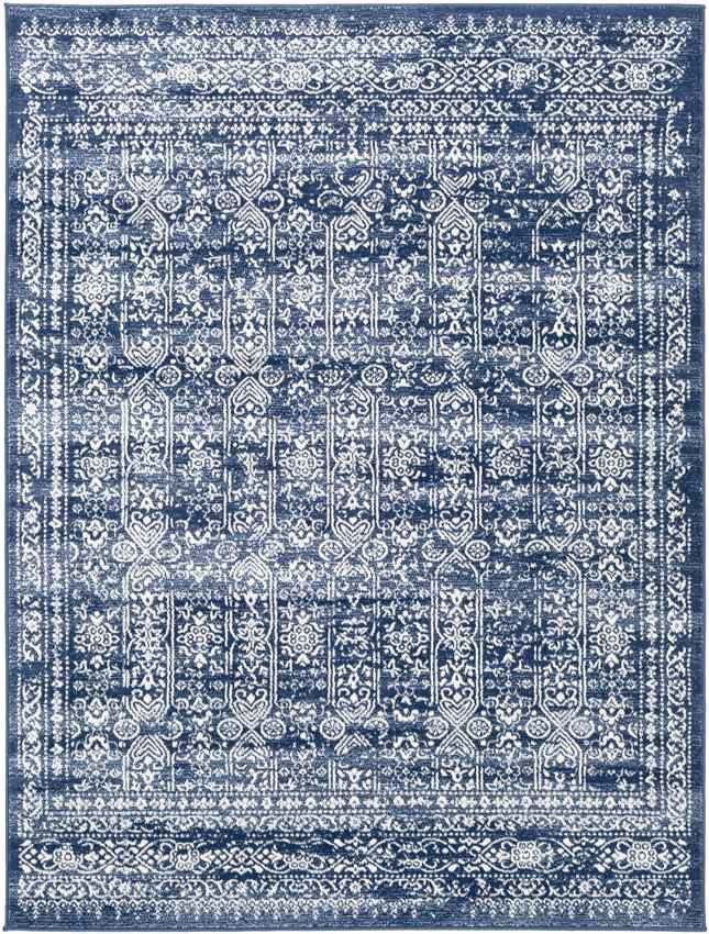 Hyeres Traditional Denim Area Rug