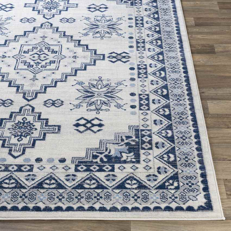 Pikveld Traditional White Area Rug