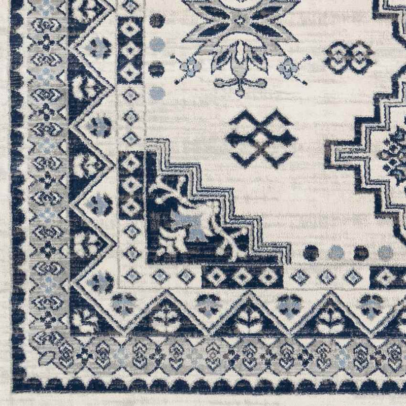 Pikveld Traditional White Area Rug