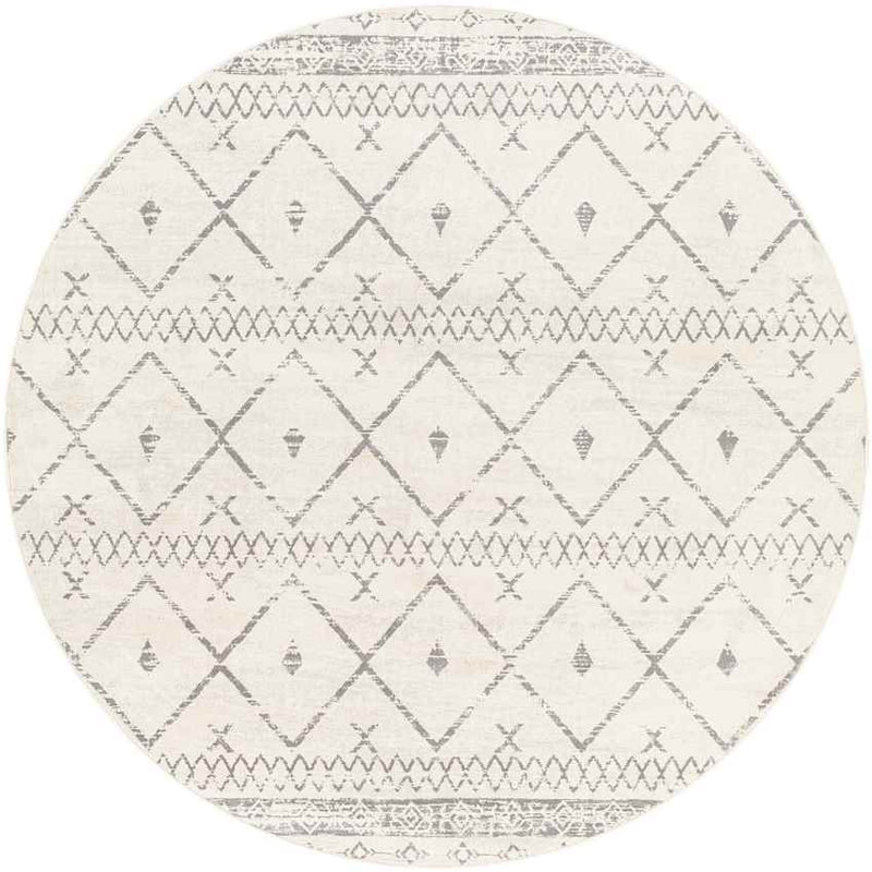 Rolde Global White Area Rug