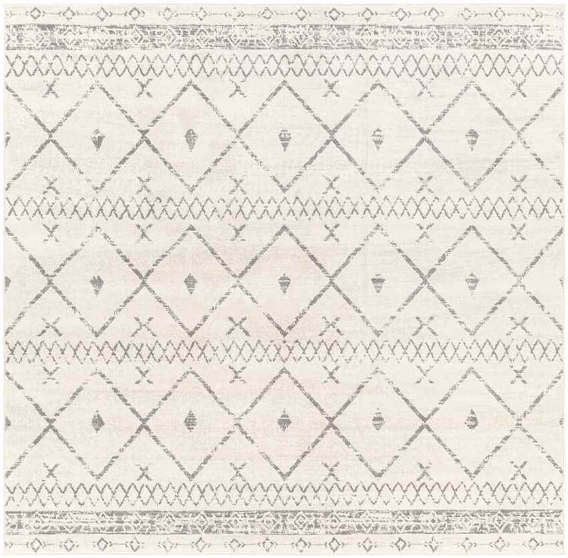 Rolde Global White Area Rug