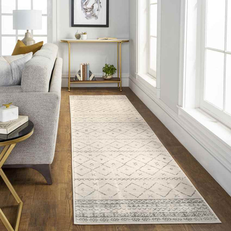 Rolde Global White Area Rug