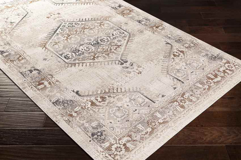 Smalbroek Traditional Dark Brown Area Rug