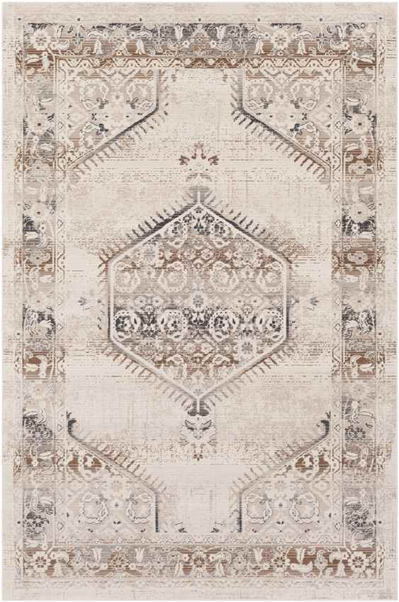 Smalbroek Traditional Dark Brown Area Rug