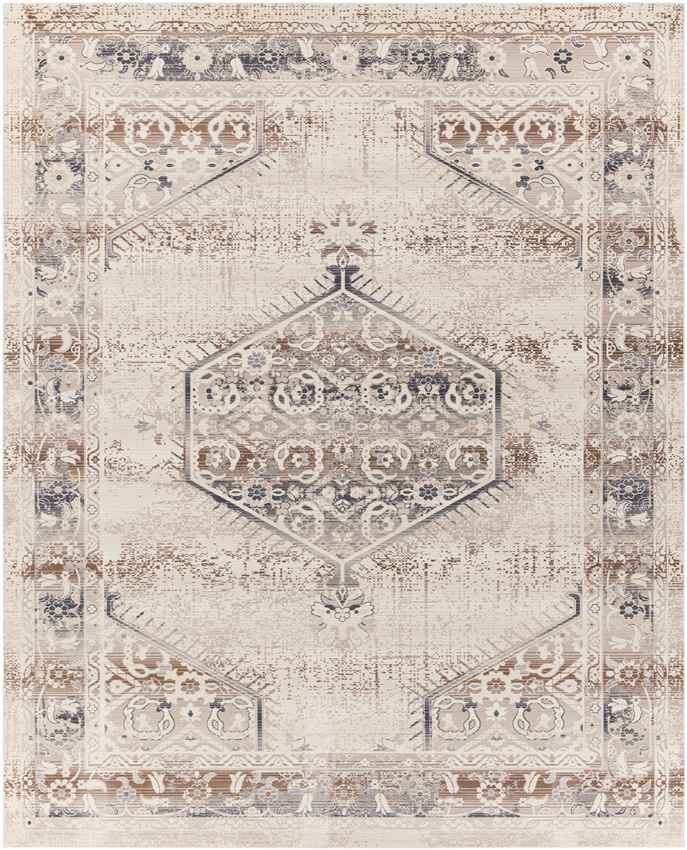 Smalbroek Traditional Dark Brown Area Rug