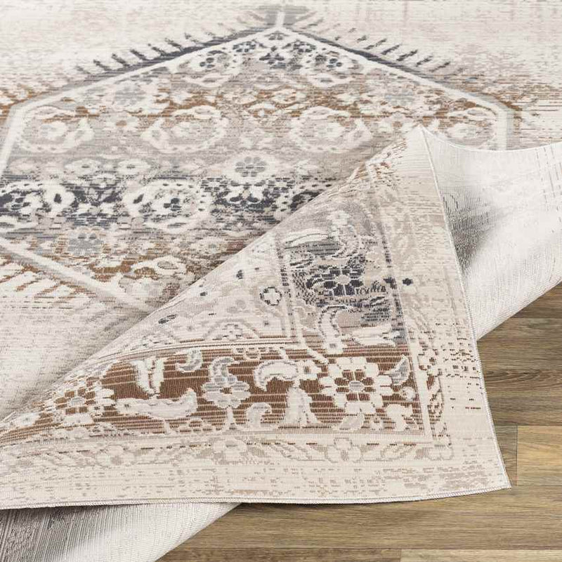 Smalbroek Traditional Dark Brown Area Rug