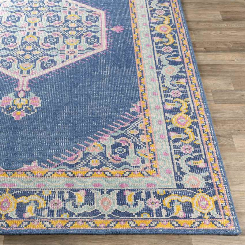 Lieving Traditional Navy Area Rug