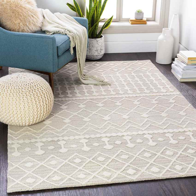 Newlyn Global Light Gray Area Rug