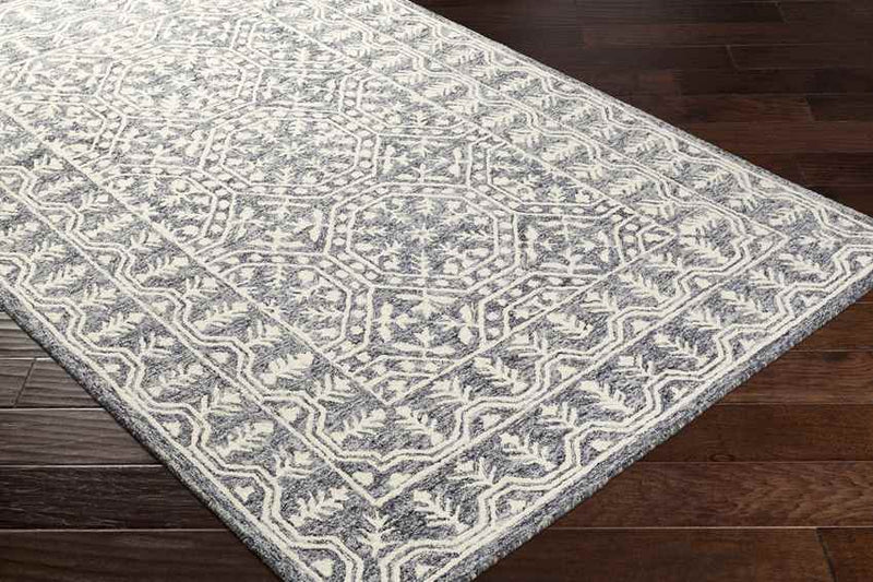 Valthe Traditional Dark Blue Area Rug