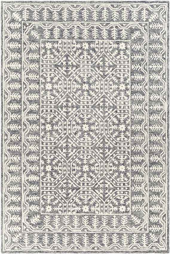 Valthe Traditional Dark Blue Area Rug