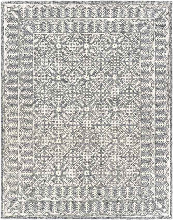 Valthe Traditional Dark Blue Area Rug