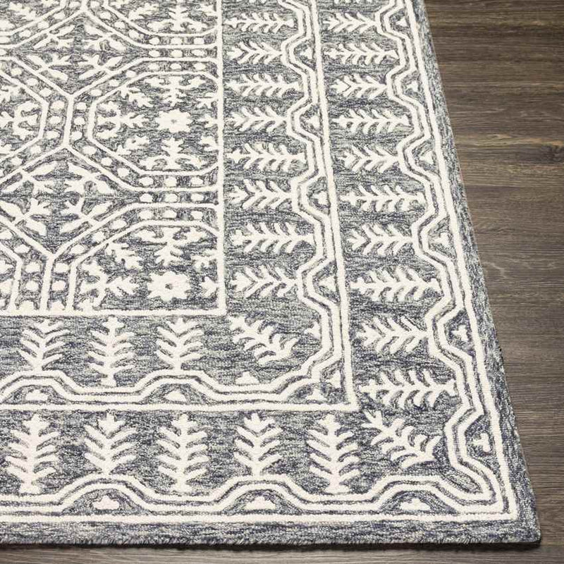 Valthe Traditional Dark Blue Area Rug