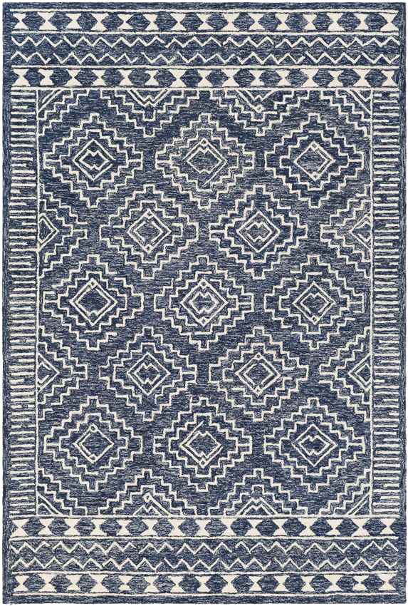 Vledder Global Dark Blue Area Rug