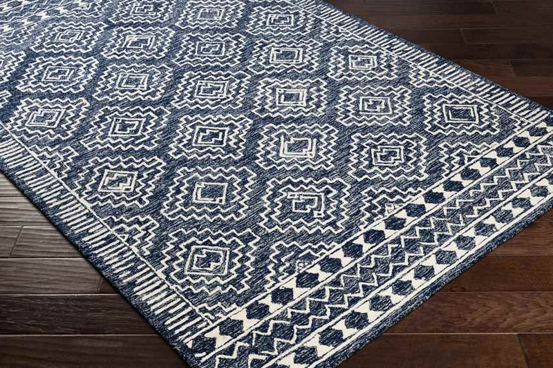 Vledder Global Dark Blue Area Rug