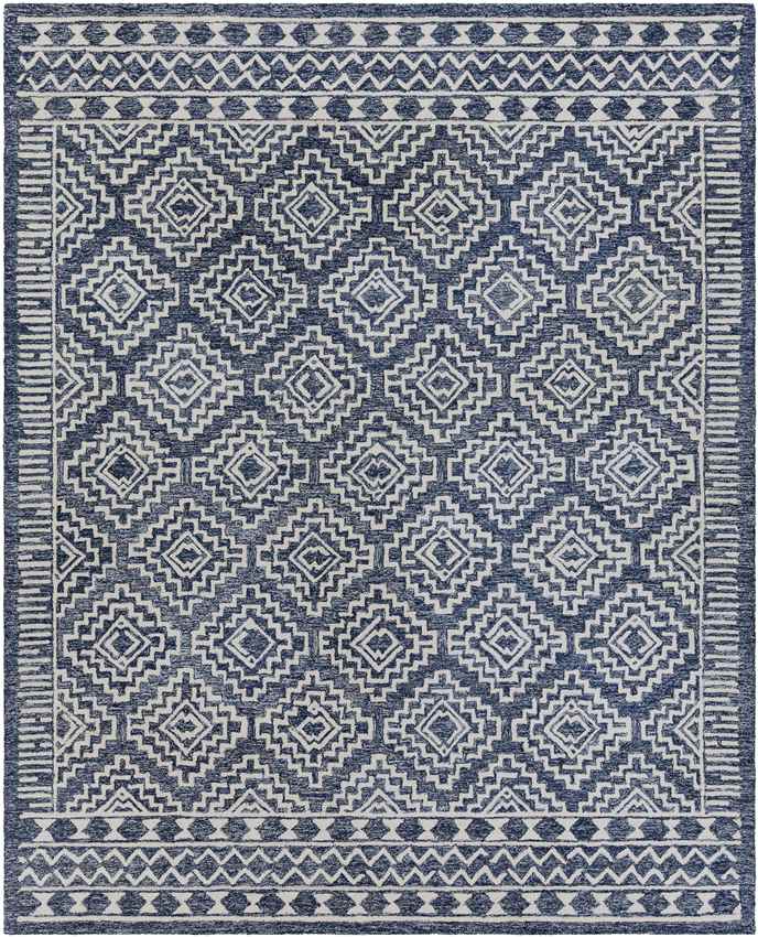 Vledder Global Dark Blue Area Rug