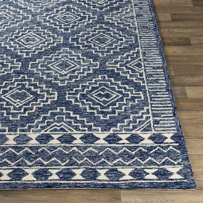 Vledder Global Dark Blue Area Rug