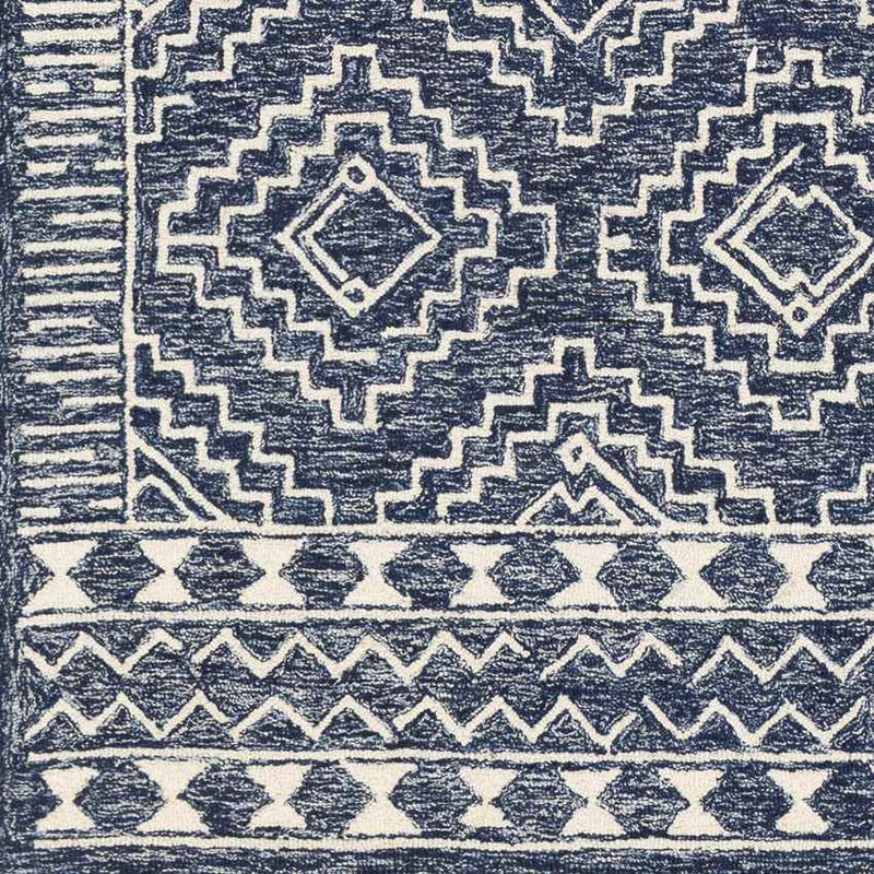 Vledder Global Dark Blue Area Rug