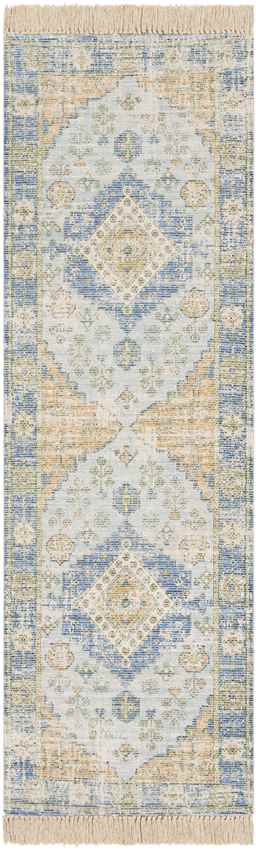 Sandiacre Traditional Sky Blue Area Rug