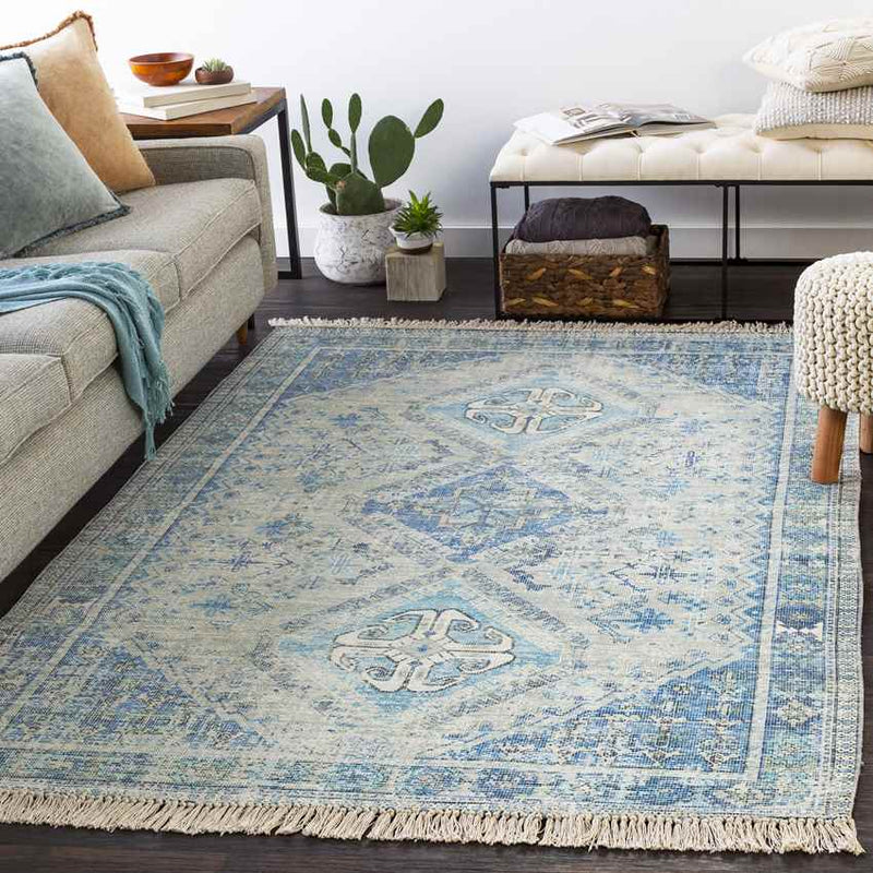 Sandown Traditional Navy Area Rug