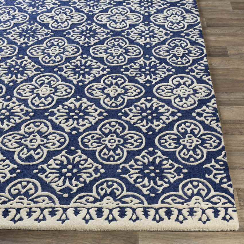 Zorgvlied Global Navy Area Rug