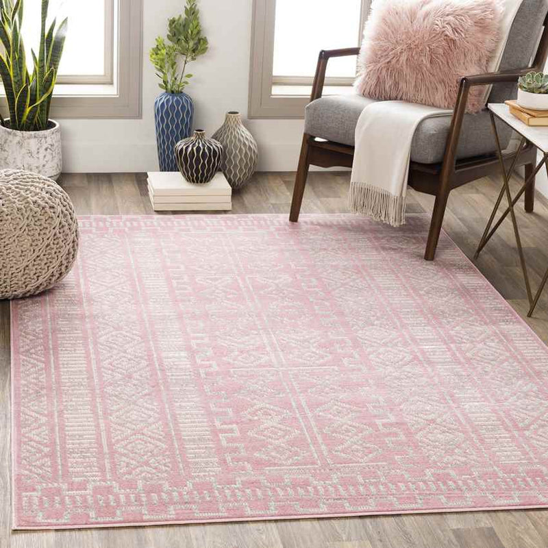 Zuideind Global Pale Pink Area Rug